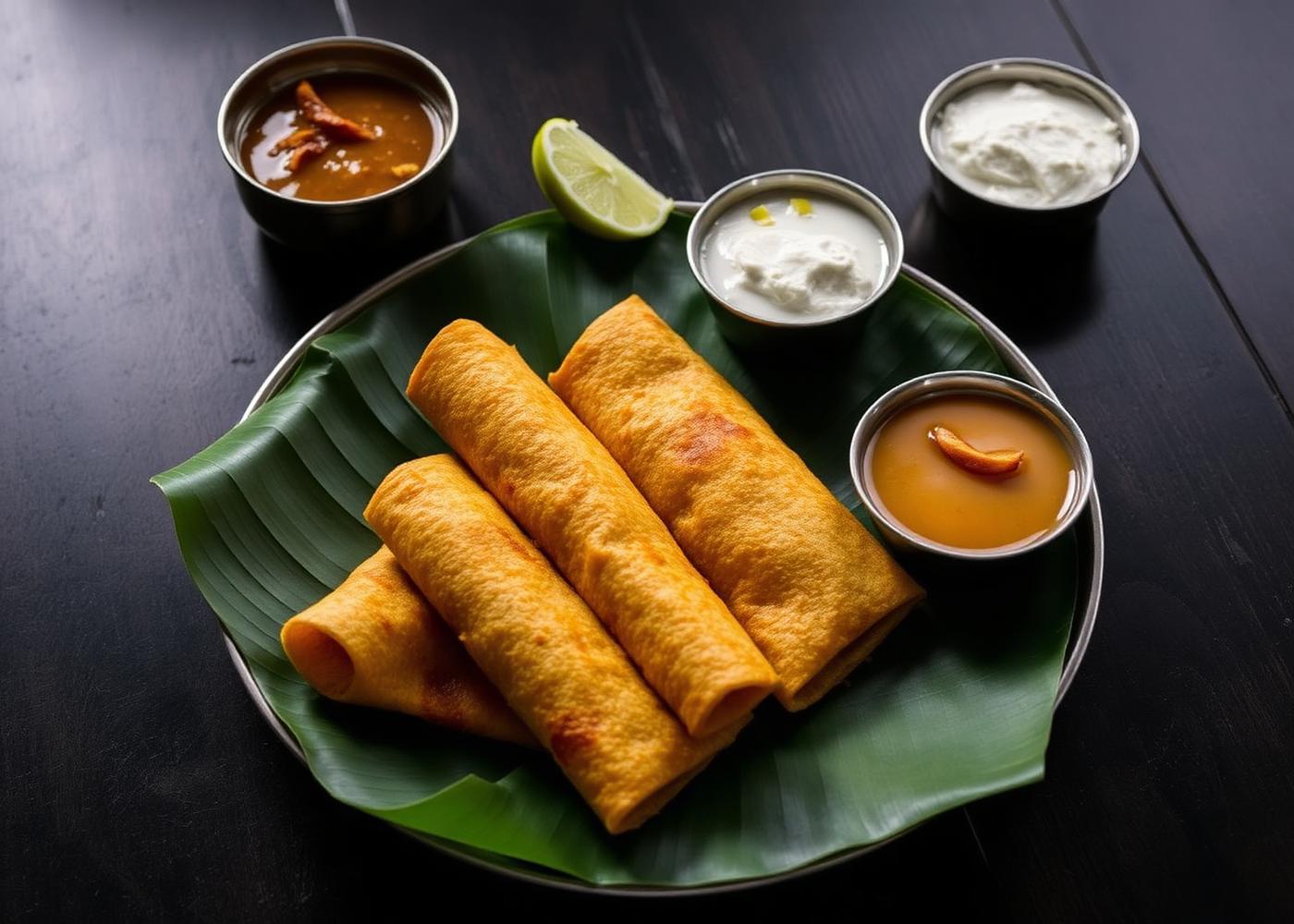Crisp masala dosa